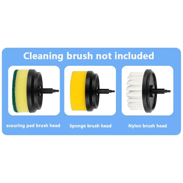 Electric Cleaning Brush 3 Brush Heads Cleaner Multifunctional